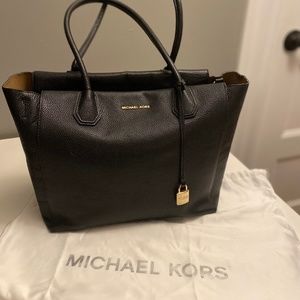 Mercer Large Saffiano Leather Tote Bag